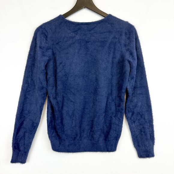 NWT Evolution by Cyrus StitchFix Cozy Crewneck Sweater Navy Blue - S - Picture 5 of 8